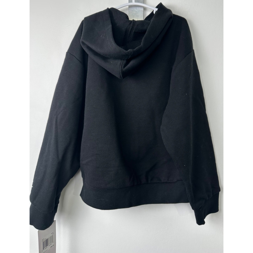 NEW Nike Girls 6X Black Therma Full Zip Hoodie Hood Zipper $48 A54 - Picture 4 of 4